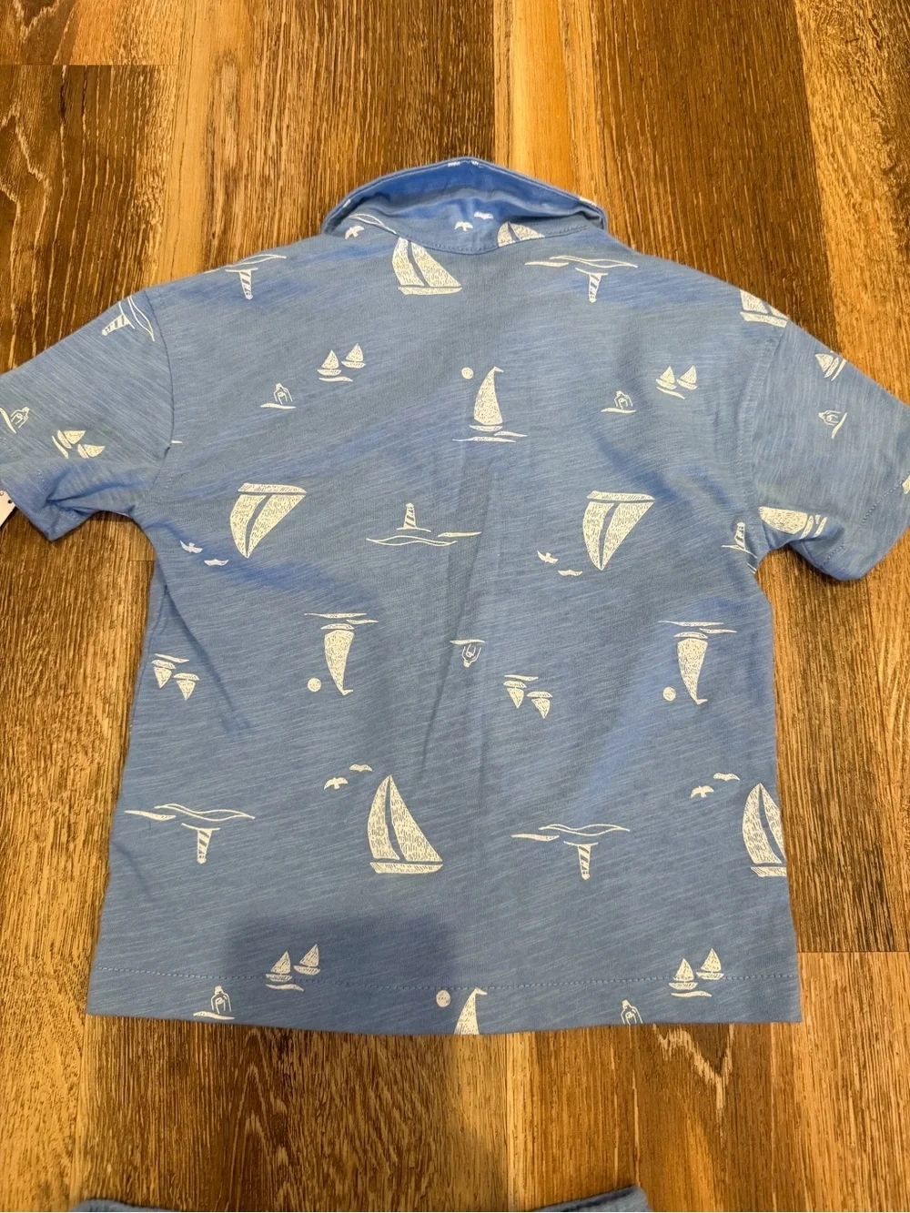 NEW! Carter's Blue Sailboat Short Pajama Set Size 3